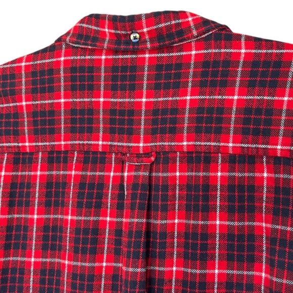 Men's Hurley Tartan Plaid Button Down Flannel Shirt Size XL - Picture 7 of 7